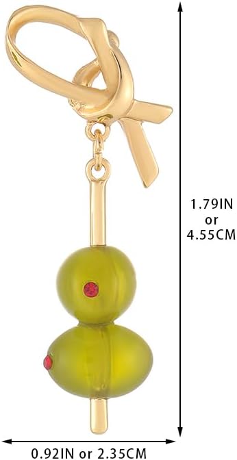 Madison Tyler Fruit Dangle Earrings for Women | Gold Plated Strawberry Apple Cherry Olive Watermelon Earrings for Women | Cute Fun Earring - Image 6