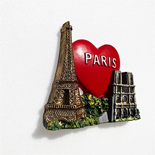 Imán decorativo París Francia para refrigerador miniatura 3