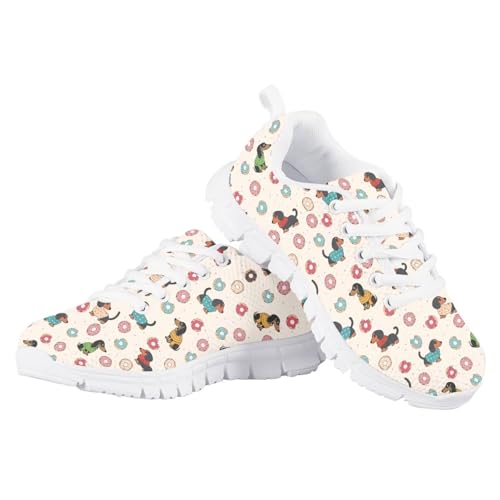 SYtrade Kid's Athletic Fashion Sneakers Lightweight Girls Casual Running Shoes White Sole4