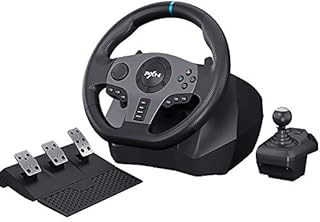 Steering Wheel for PC,Racing Wheel PXN V9 Driving Wheel 270/ 900 Degree Vibration Gaming Steering Wheel with Shifter and Pedal for PS4,PC,Xbox One,Xbox Series S/X,Nintendo Switch,PS3