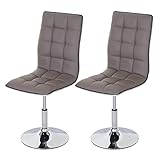 Dimensionen (HxLxB): 103x54x43cm | Material: Polsterbezug: Kunstleder 100% Polyurethan - Fußgestell: verchromtes Metall - Zierleiste: Metall | Farbe: Polsterbezug: taupe - Fußgestell: chrom - Zierleiste: chromoptik