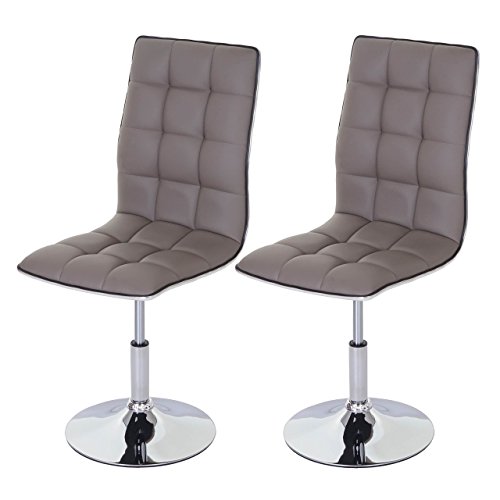 Sweetcrispy Drehstuhl Esszimmer - Höhenverstellbarer Ledersessel Mit Armlehnen