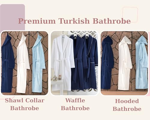 Premium Turkish Cotton, Shawl Collar, Hooded Design, Quick Dry, Unisex, Multiple Colors, Monogrammed Bathrobe, Embroidered Bathrobe, Turkish Cotton Robe, Luxury Hotel Robe3