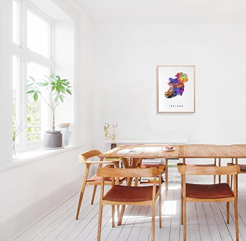 Dignovel Studios 8X10 Unframed Ireland Watercolor Art Print Map Motherland Country Europe Illustrations Art Print Wall Wedding Poster Housewarming Irish Wall Decor Home Decor Wall Hanging Dn730 #TOP3