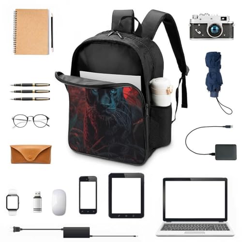 Mochila Black Panther de lienzo de alta resistencia y poliéster duradero 4