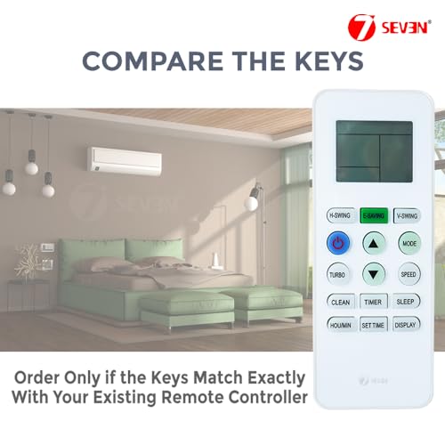 Image of 7SEVEN Compatible of TCL Ac Remote Original Model 223A 433kHz Suitable for 1 1.5 2 Ton Split Air Conditioner 15 Keys Ensure Each Key Match and Genuine Remotes Replicate Exactly