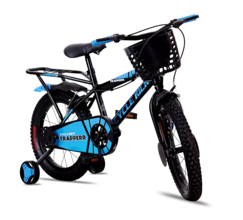 Image of Trapperr 16T 16 inch Kids Cycle with Side Wheels | Ideal for 4 to 6 Years Boys & Girls Kids Bike | 11 Inches Frame