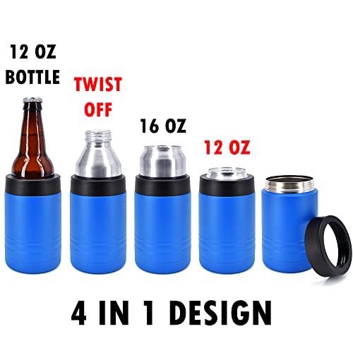 Clear Water Home Goods - (Bulk Pack of 24) 12 oz Stainless Steel Double Wall Vacuum Insulated Can or Bottle Cooler Keeps Beverage Cold for Hours - Powder Coated Royal Blue - Image 6