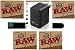 Raw Natural Unrefined Pre-Rolled Filter Tips 5 Pack (21 Per Box) Includes Roll with Us Doobtube