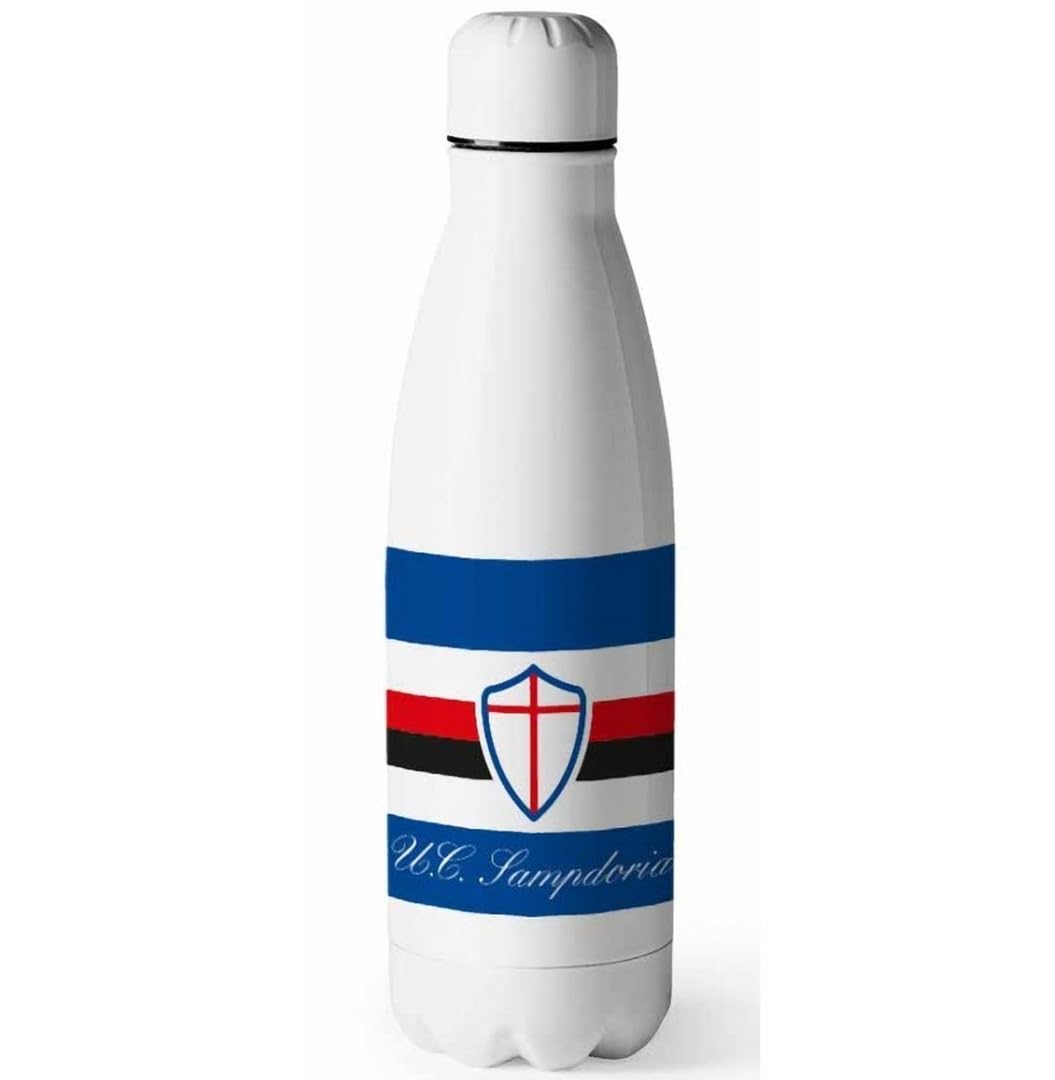 Acube srlInsulated Water Bottle in Steel 500 ml for Sampdoria Blucerchiati White Official Product