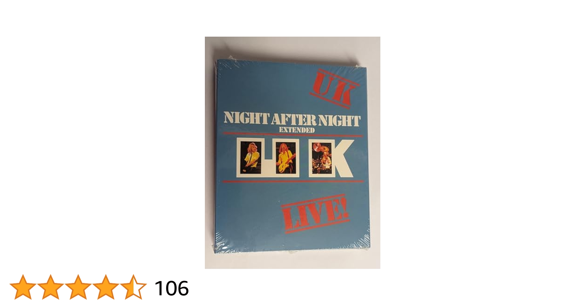 【限定版】UK / Night After Night Extended Night After Night: Extended Edition (2CD+Blu-Ray Audio) : UK