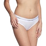 Mittlere Taille Calvin Klein Underwear Damen Bikini Slip - Modern Cotton, Weiß (White 100), S