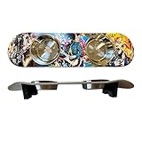 Funky Flies Rock Legends Cat Skatebowl - Elevated Cat Bowl, Elevated Water Bowl, Skateboard Food & Water Stand