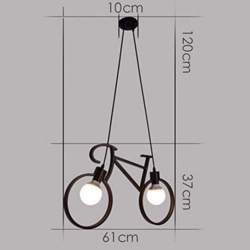 Plafonnier vélo industriel blanc pour éclairage de restaurant et salon moderne