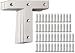 Alise Stainless Steel Flat Shape Repair Mending Plate Joining Bracket Support Brace 80mm x 80mm,10 Pcs Silver