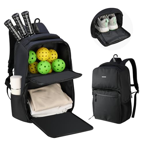 Sac de pickleball étanche anti-salissure avec poches et pieds caoutchouc