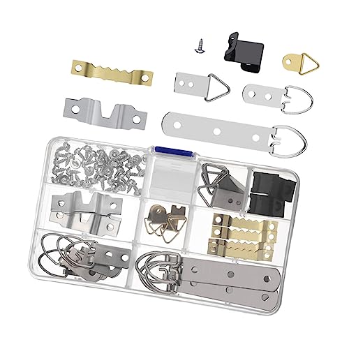 Image of TEHAUX 76Pcs Photo Frame Hanger Kit Durable Picture Hanging Hardware for Home Office Decor for Photos Posters and Artwork Easy to Install Frame Hook Accessories