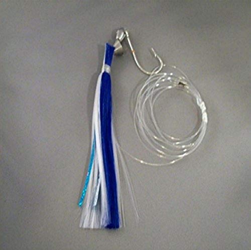 Blue Water Candy 11257 Ballyhoo Rig,7/0 100# MONO BLUE/WHITE