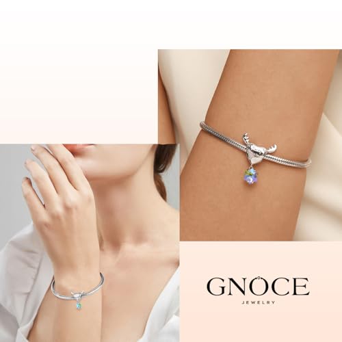 Image of GNOCE Christmas Charm Silver Plated & Sterling Silver Bracelet Gift