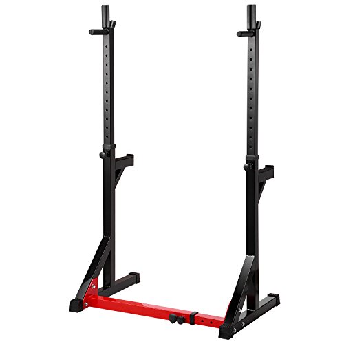 Lanmu2020 Barbell Rack 550LBS Max Load Adjustable Squat Stand Dipping Station Gym Weight Bench Press Stand… - Image 6