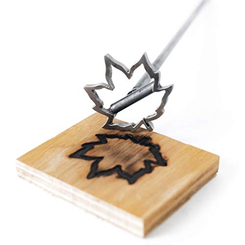 Hierro para marcaje de madera hoja de arce 3" miniatura 2
