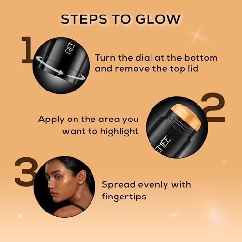Image of RENEE Hot Shot Face & Body Glowstick 30gm, Moisturizing, Weightless, Shimmery Finish Illuminating Stick | Infused With Rosehip & Avocado Oil, Boosts Skin Radiance Instantly