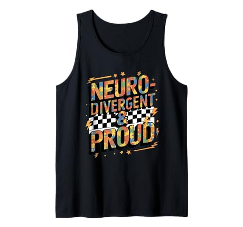 Conciencia sobre el autismo Neurodiversidad Autista Neurodivergente Camiseta sin Mangas