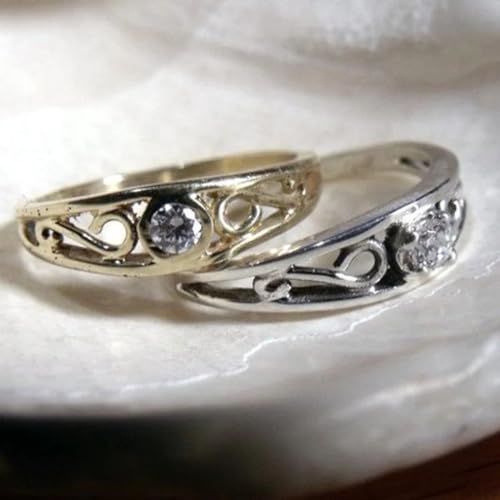 SAGEKING Fashion 925 Silver Inlaid Small Crow Diamond Ring Engagement Wedding Romantic Diamond Ring Jewelry Gift Souvenir2