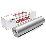 Oracal 651 Glossy Vinyl Roll 12 Inches by 150 Feet - Silver Grey (metallic)