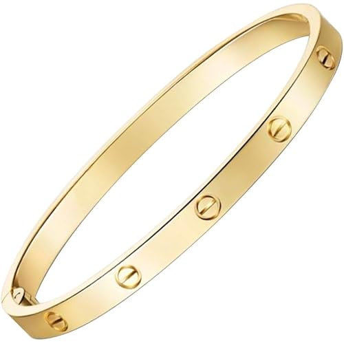 Love Bracelet For Women Girls Men Boys Stainless Steel 18K Gold Jewelry Unisex Adult Wedding Anniversary Birthday Christmas Best Gifts