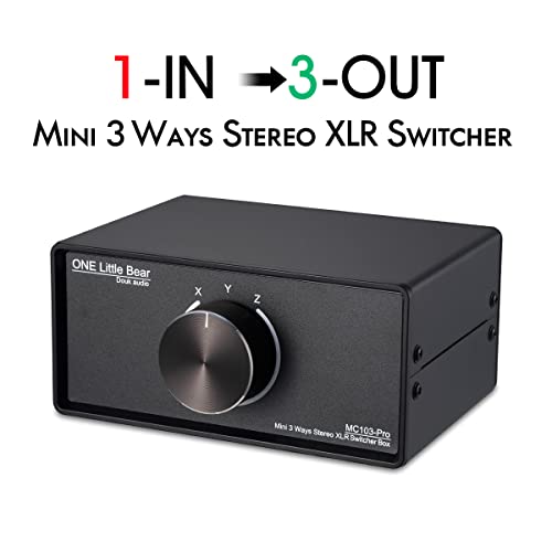 Boîtier de comparaison multi-sources XLR passif avec fiches plaquées or - 2