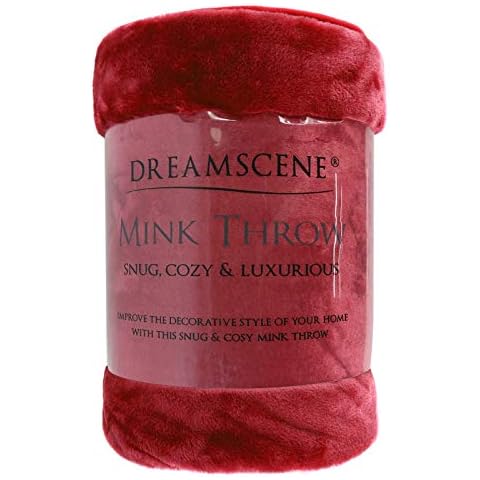 Jeté Dreamscene Fausse Fourrure Rouge Cover