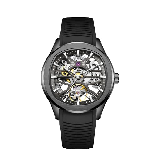 Image of ALIX AL2924 Automatic Mechanical Wrist Skeleton Stainless Steel Band Waterproof Luminous Analog Watches