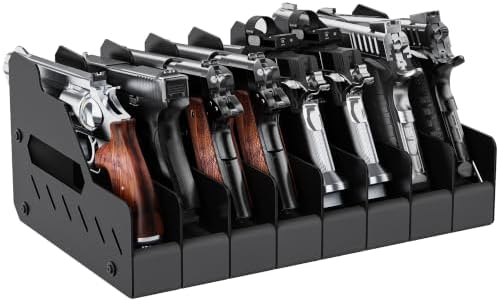JBBTOOL Pistol Rack for Gun Safe, Gun Cabinet Accessories, Soft F...