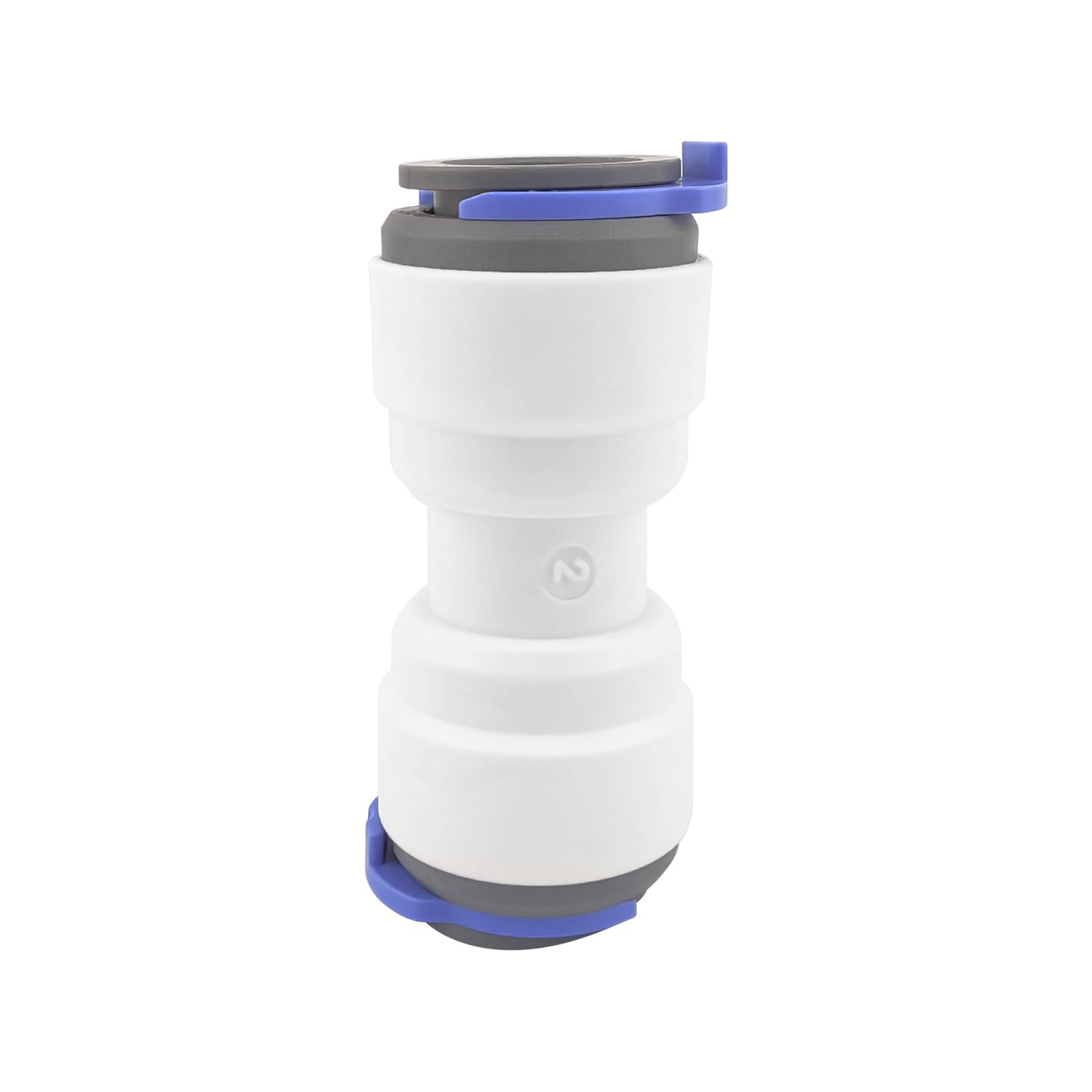 Qrity Conectores de Manguera Rectos de Agua RO, Conector Rápido Filtro Agua Adaptador, 1/2" Rosca Macho/Hembra Conector-1/4" Acoplamientos rápidos para filtros, para RO Inverso Ósmosis Sistema — view 17