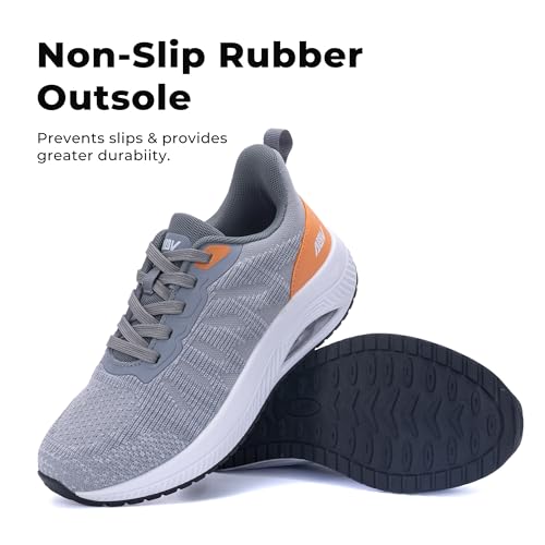 Image of QAUPPE Womens Walking Shoes with Arch Support Athletic Orthotic Sneakers for Women Foot Pain Relief