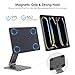 YICOSUN Magnetic iPad Stand for Desk, 360° Adjustable Aluminum Holder, Portable Folding for Office, Kitchen, Drawing, Gaming, Compatible with iPad Air13 M3/M2, iPad Pro12.9 6th/5th/4th/3rd - Gray