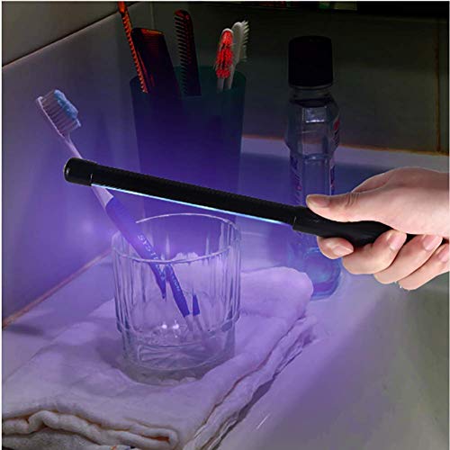 Portable 5W UV Wand - Handheld Waterproof UV Lamp Sterilizer for Household Wardrobe Toilet Car Kitchen tToys Pet Area, Travel Size Air Purifier