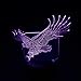 Produktbild Nachtlicht 3D-Schlaflampe Wow Amazing Flying Big Eagle Shape Nachtlicht Bunte Hawk 3D Tischlampe Office Hotel Schlafzimmer Bar