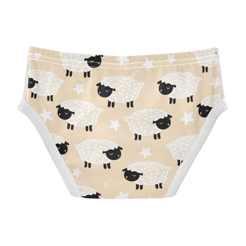 Cute Sheep Star Yellow Toddler Boy's Underwear 2T 23018852