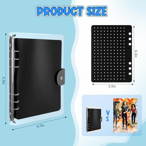 Image of 8 Pages Enamel Pin Display Book, A5 Pins Collection Storage Organizer Book | Pin Board Binder for Collectors, Portable Travel Pin Trading Books with Clear PVC Cover (Not Include Accessories)