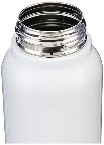 Image of CELLO Puro Steel-X Benz 1200 Insulated Water Bottle For Office 970ml, White | Easy to Carrying Loop, Wide Mouth Leak Proof & Rust Resistant Inner Steel Insulated Water Bottles For School Kids & Travel