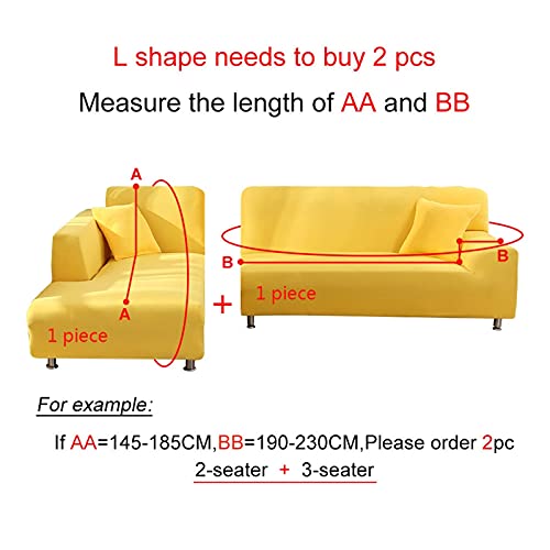 Couverture de canapé 3 places spandex housse extensible canapé d'angle salon