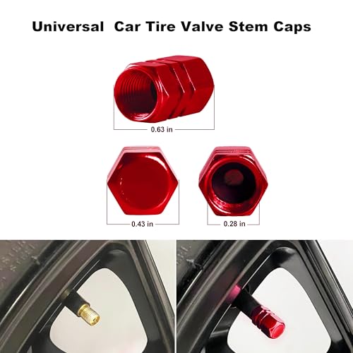 Image of 2 Packs License Plate Frame Aluminum Metal Licence Plate Holder for Car Universal Fit for Men Women (Red)