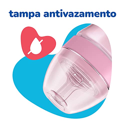Lillo Kit de Mamadeira Primeiros Passos 50/150/240ml, Rosa
