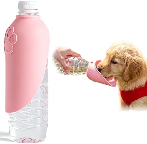 Portable Dog Water Bottle Attachment, Slip-On Pet Water Bowl,Dog ...