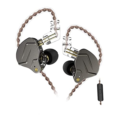 Fone de Ouvido KZ ZSN Pro com Microfone (Cinza)