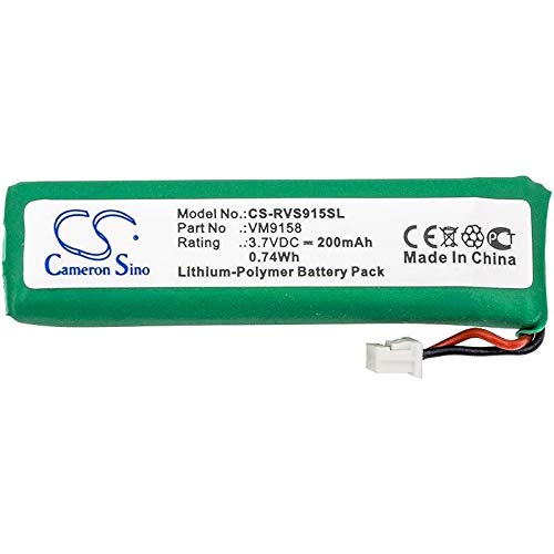 Battery for Revolabs 01-EXEMICEX-BLK-11 02-DSKSYS-D 05-TBLMICEX-DR-11 05-TBLMICEX-OM-11 06-XLRMIC-BLK-11 Solo Solo Executive Solo Field xTag 07-SOLOMICBATTERY VM9158 RCD
