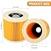 Cartridge Filter Compatible with Karcher, 2Pcs Karcher Vacuum Filter for WD2 WD3 MV2 MV3 Series A K SE 4001 SE 4002 Wet & Dry Vacuum Cleaners part NO KAR64145520