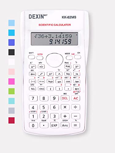 Scientific Calculators For Students, Scientific Calculator 240 Functions 2 Line 10+2 Digits, Scientific Calculators Desktop, Desk Math Calculator For School (White) #TOP24